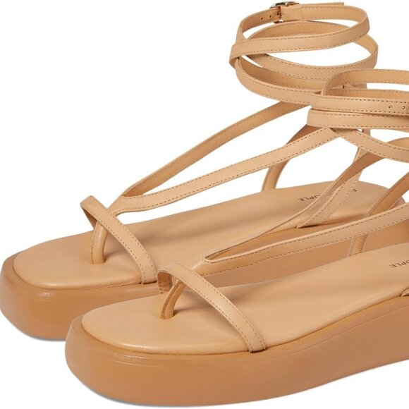 NEW FREE PEOPLE Winnie Wrap Flatform in Vachetta for women 2510 - Picture 6 of 8